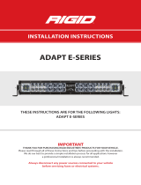 Rigid Industries Adapt E-Series LED Light Bar Installation guide