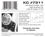 KC HiLiTES 7311 Installation guide