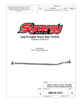 Synergy Manufacturing 8825-01 Installation guide