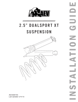 AEV 2.5in DualSport XT Suspension System Installation guide