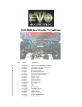 EVO Manufacturing EVO-1008 Installation guide