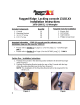 Rugged Ridge Locking Console Installation guide
