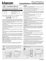 Klaxon FP6/FP10 Siren Operating instructions