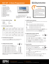 EPH R27 VF 2 Zone Programmer User manual