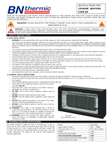 BN Thermic CH2-15 Operating instructions