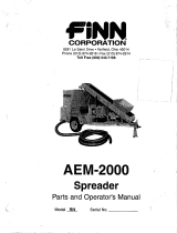 Finn AEM 2000 Spreader RN Owner's manual