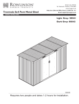 Rowlinson8×4 Trentvale Metal Pent Shed