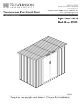 Rowlinson6×4 Trentvale Metal Pent Shed