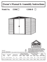 Rowlinson 8×6 Woodvale Metal Shed Assembly Instructions