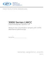 WPI 3000 Series LWCC User manual