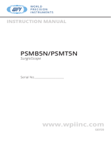 WPI PSMB5N/PSMT5N Precision Surgioscope User manual