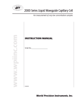 WPI 2000 Series LWCC User manual