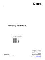 Lauda Aqualine Operating instructions