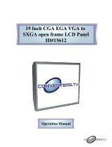 Converters.TV 19 Inch CGA EGA VGA to SXGA open frame LCD Panel User manual