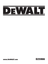 DeWalt D25966 User manual