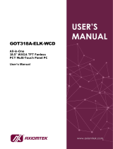 AXIOMTEK GOT318A-ELK-WCD User manual