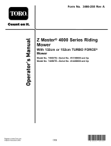 Toro Professional 4000 Series MyRIDE HDX Petrol Z Master 152 cm 74056TE User manual