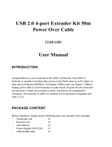 Roline USB 2.0 Extender over RJ-45, PoC, 4x USB, max. 50m User manual