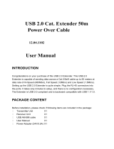 Roline USB 2.0 Extender over RJ-45, PoC, 1x USB, max. 50m User manual