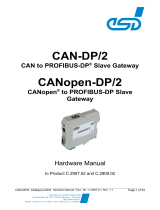 ESD AN-DP/2 und CANopen-DP/2 CAN zu PROFIBUS-DP-Slave Gateway/CANopen zu PROFIBUS-DP-Slave Gateway Owner's manual