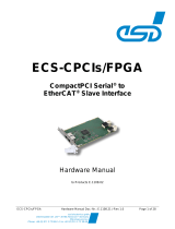 ESD ECS-CPCIs/FPGA CompactPCI Serial® to EtherCAT® Slave Interface Owner's manual