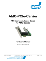 ESD AMC-PCIe-Carrier Owner's manual