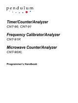 Pendulum CNT-90XL User manual