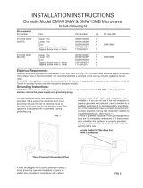 Dometic Built-In Mounting Kit 3108034.004W-3108034.004B_DMW13MW-DMW13MB Microwave Ovens Installation guide
