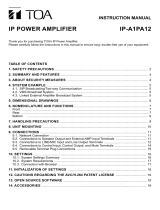 TOA IP-A1PA12 User manual