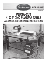 Eastwood Versa Cut 4X4 CNC Plasma Table Operating instructions