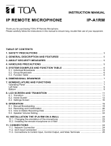 TOA IP-A1RM User manual