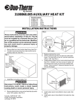 Dometic Duo Therm 3108868.005 Auxiliary Heat Kit Installation guide