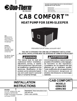 Dometic Duo Therm Cab Comfort Heat Pump For Semi-Sleeper 42044.502_42055.502 Installation guide