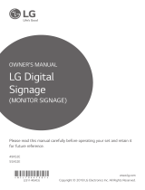 LG 49XS2E-B Owner's manual