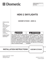 Dometic Heki 2 Skylights H2DOM1127XXXX Installation guide
