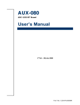 Avalue AUX-080 User manual