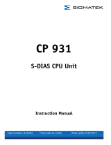 SIGMATEK CP 931 User manual