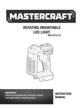 MasterCraft 20V Rotating LED Light Owner's manual