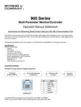 Myron L 900 Series Operating instructions