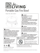 for Living Portable Propane Gas Outdoor Fire Bowl/Fire Pit Owner's manual
