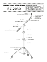 PEARL BC-2030 Cymbal Boom Stand User manual