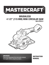 MasterCraft 20V 4.5-in Mini  Owner's manual