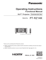 Panasonic PT-RZ14KU User manual