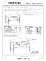 aspenhome I222-348WD Assembly Instructions