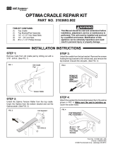 Dometic AE Systems 3103693.002 Optima Cradle Repair Kit Installation guide