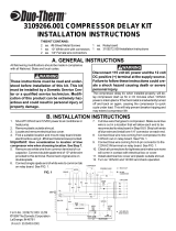 Dometic Duo therm 3109266.001 Compressor Delay Kit Installation guide