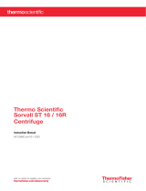 Thermo Fisher Scientific Sorvall ST 16 and Sorvall ST 16R Centrifuges User manual