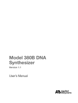 Thermo Fisher Scientific 380B DNA Synthesizer User manual