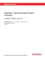 Thermo Fisher Scientific KingFisher Apex Purification System User guide