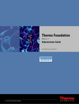 Thermo Fisher Scientific Foundation 1.1 Administrator User guide